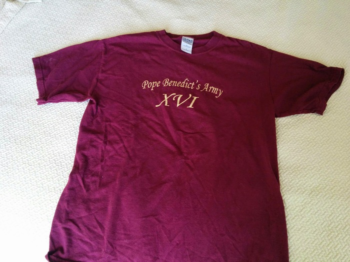 Pope Benedict’s Army t-shirt